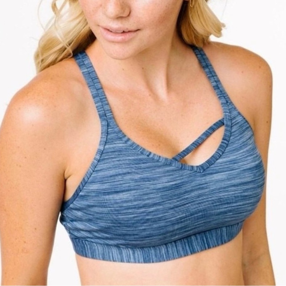 ZYIA Heathered Blue Sports Bra